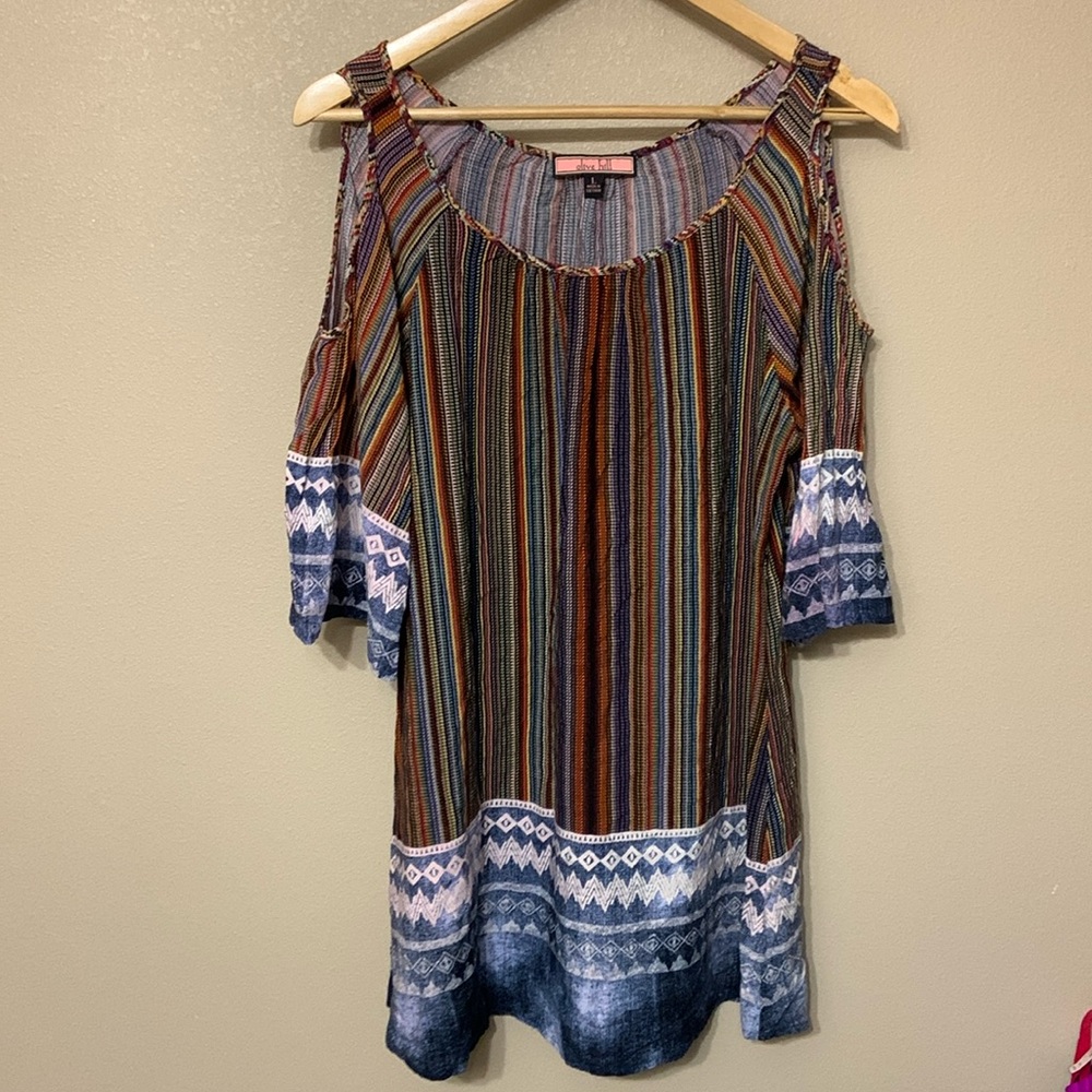 Olive Hill Cold Shoulder Tunic